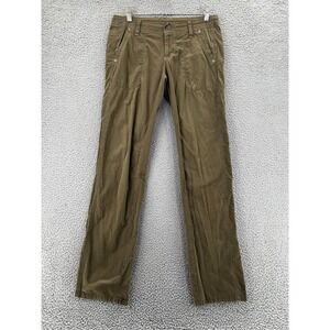 Kuhl Trekr Women's 6 Reg (Fits 30x31.5) Olive Green Hiking Pants Straight Leg